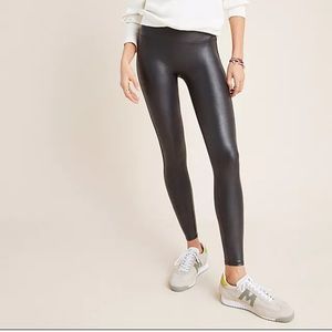 Spanx Faux Leather Leggings petite small (short inseam) worn once!!